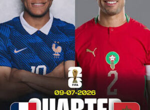 France, Morocco to Clash in World Cup Quarter-Final