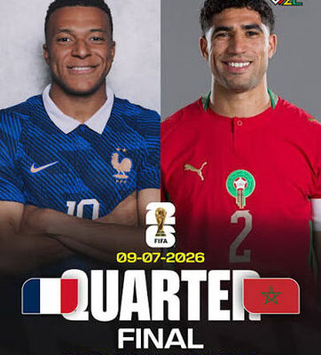 France, Morocco to Clash in World Cup Quarter-Final